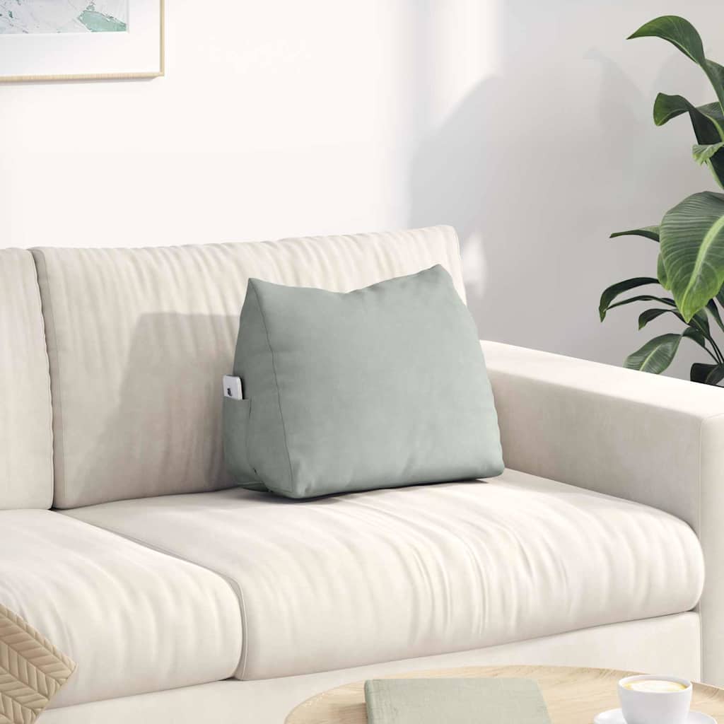vidaXL Rugkussen Blauw 45 x 20 x 35 cm Corduroy stof