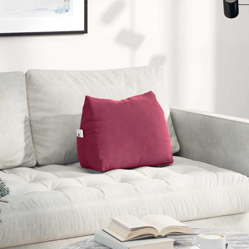 vidaXL Rugkussen Blauw 45 x 20 x 35 cm Corduroy stof