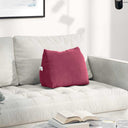 vidaXL Rugkussen Blauw 45 x 20 x 35 cm Corduroy stof