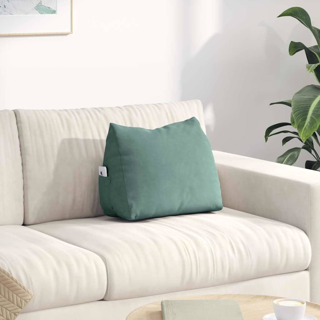 vidaXL Rugkussen Blauw 45 x 20 x 35 cm Corduroy stof