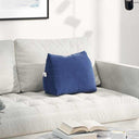 vidaXL Rugkussen Blauw 45 x 20 x 35 cm Corduroy stof