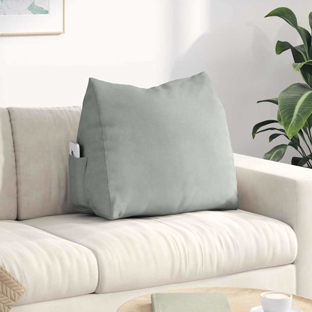 vidaXL Rugkussen Blauw 45 x 20 x 35 cm Corduroy stof