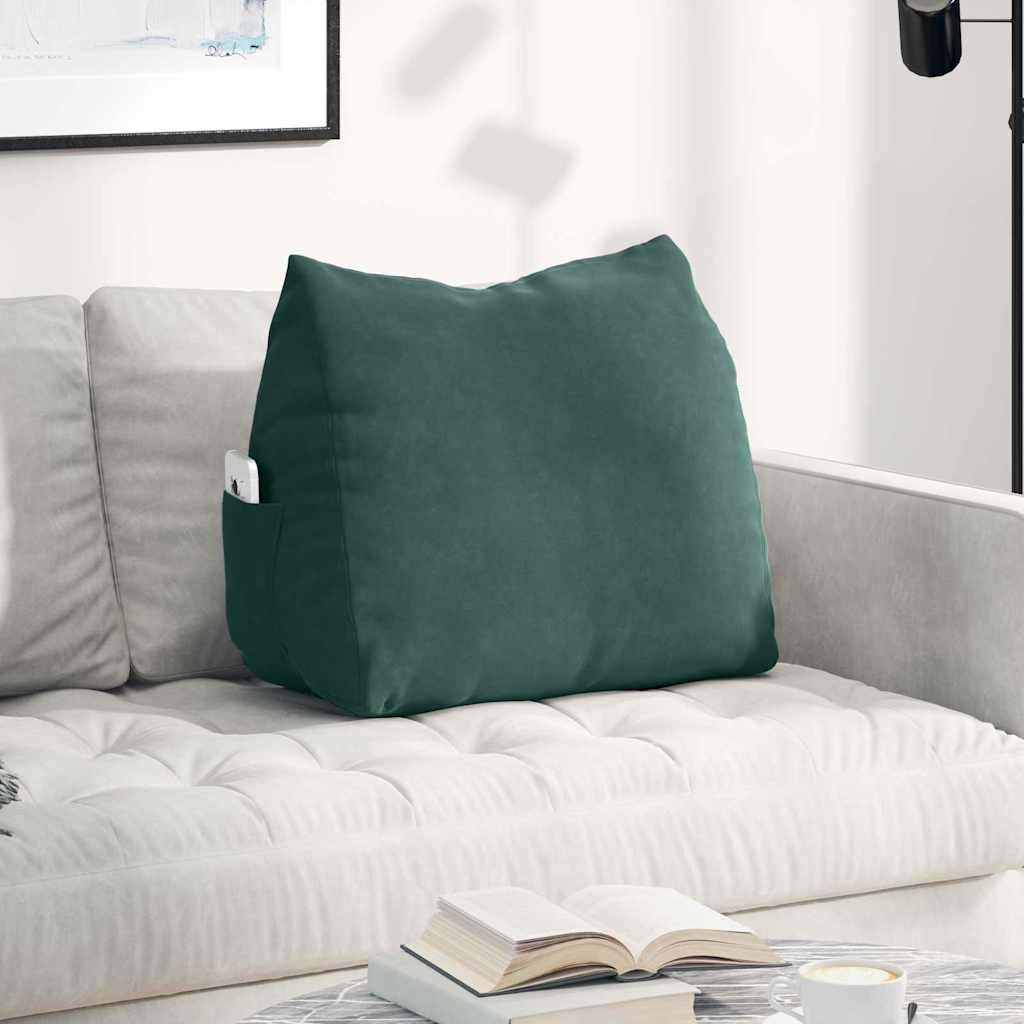 vidaXL Rugkussen Blauw 45 x 20 x 35 cm Corduroy stof
