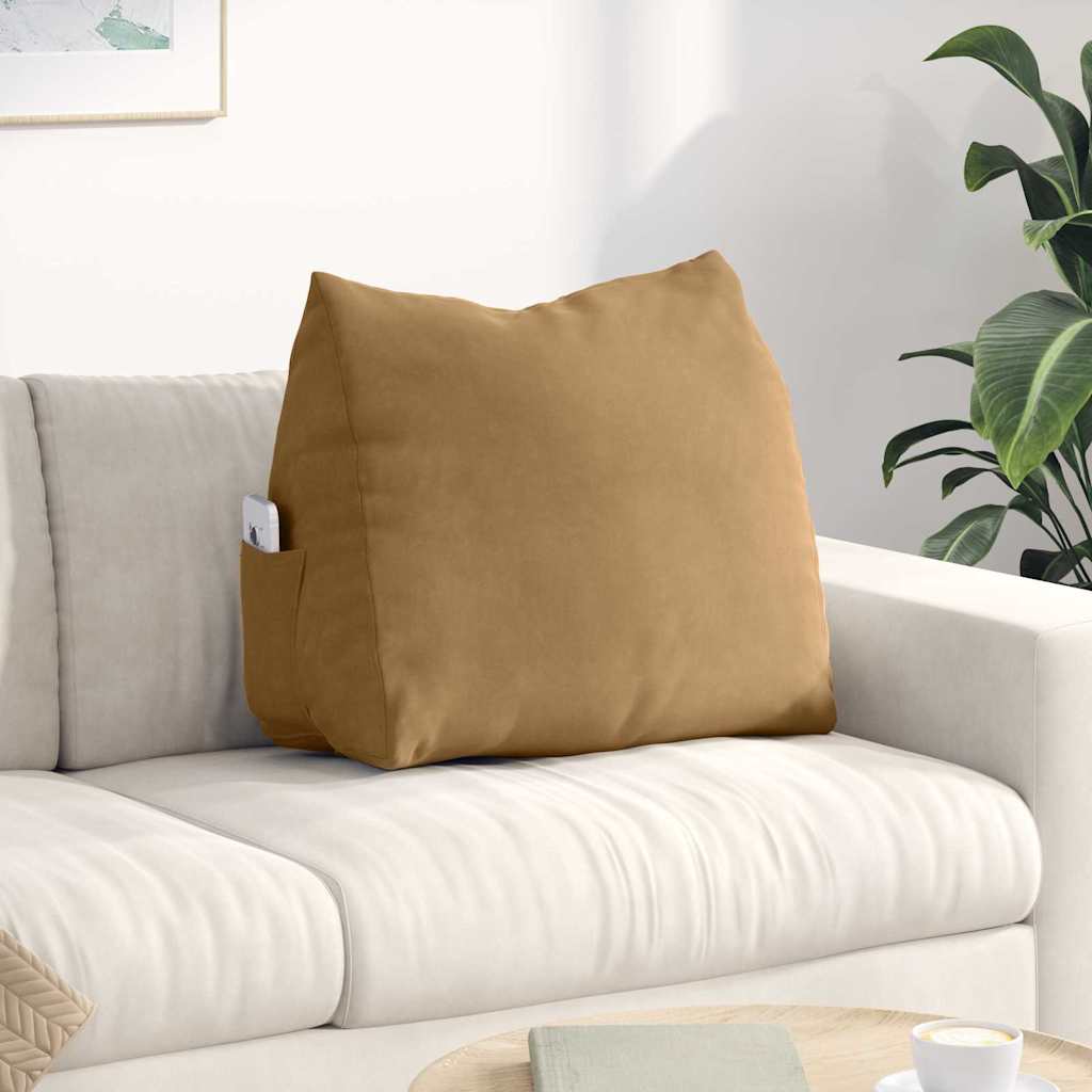 vidaXL Rugkussen Blauw 45 x 20 x 35 cm Corduroy stof