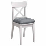vidaXL Seat Cushions 4 pcs Light Grey 40 x 40 x 12 cm Fabric