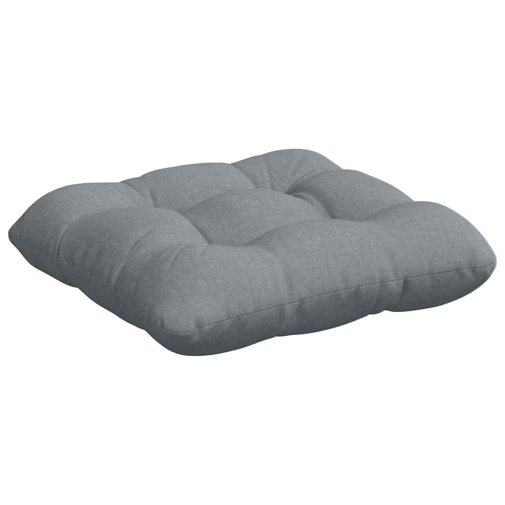 vidaXL Seat Cushions 4 pcs Light Grey 40 x 40 x 12 cm Fabric