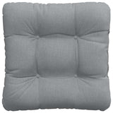vidaXL Seat Cushions 4 pcs Light Grey 40 x 40 x 12 cm Fabric