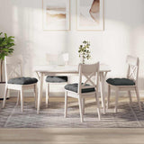 vidaXL Seat Cushions 4 pcs Light Grey 40 x 40 x 12 cm Fabric