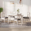 vidaXL Seat Cushions 4 pcs Light Grey 40 x 40 x 12 cm Fabric