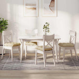 vidaXL Seat Cushions 4 pcs Light Grey 40 x 40 x 12 cm Fabric