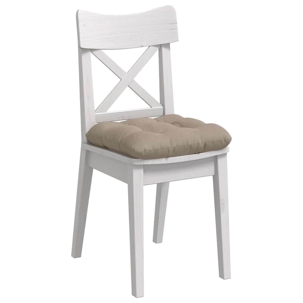 vidaXL Zitkussens 4 pcs Taupe 40 x 40 cm Microvezel Stof