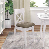 vidaXL Zitkussens 4 pcs Taupe 40 x 40 cm Microvezel Stof