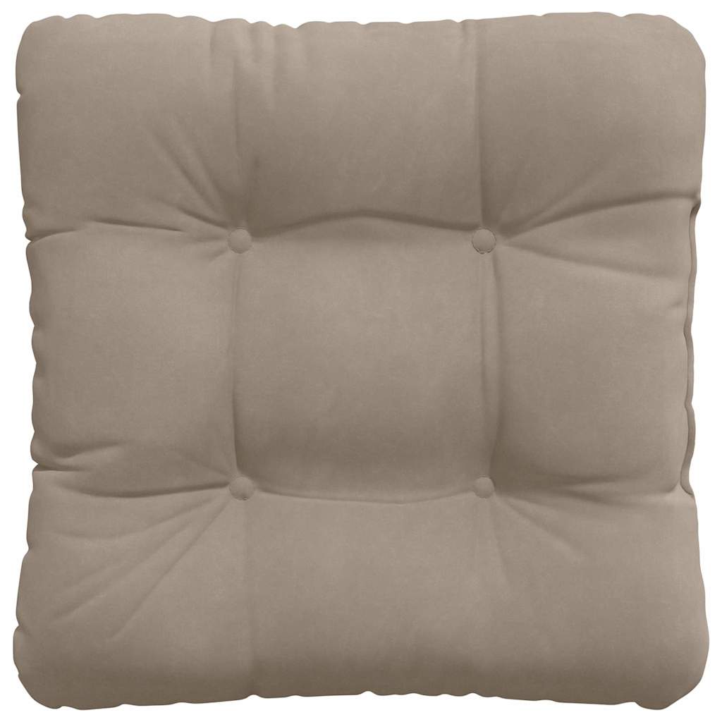 vidaXL Zitkussens 4 pcs Taupe 40 x 40 cm Microvezel Stof