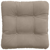 vidaXL Zitkussens 4 pcs Taupe 40 x 40 cm Microvezel Stof