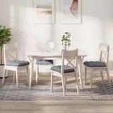 vidaXL Seat Cushions 4 pcs Light Grey 40 x 40 x 12 cm Fabric