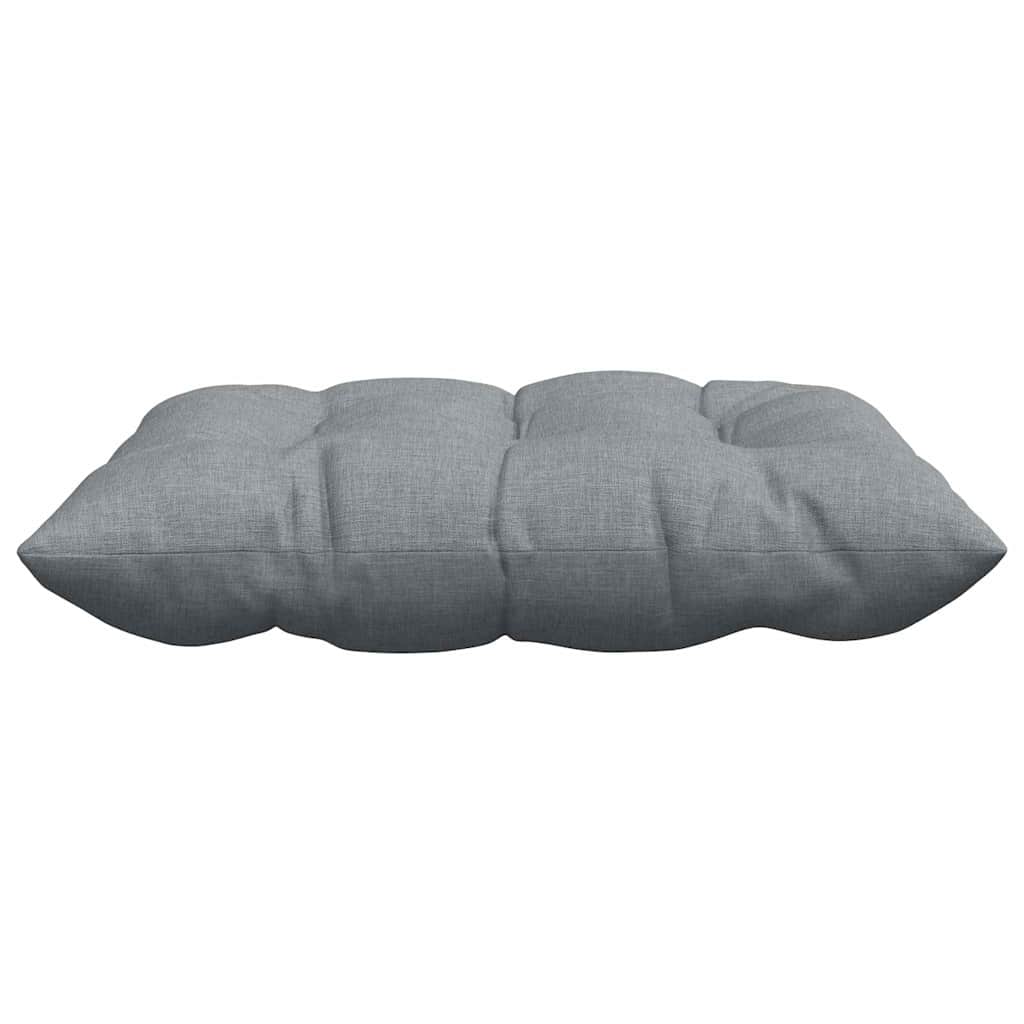 vidaXL Zitkussens 4 pcs Lichtgrijs 40 x 40 x 6 cm Stof