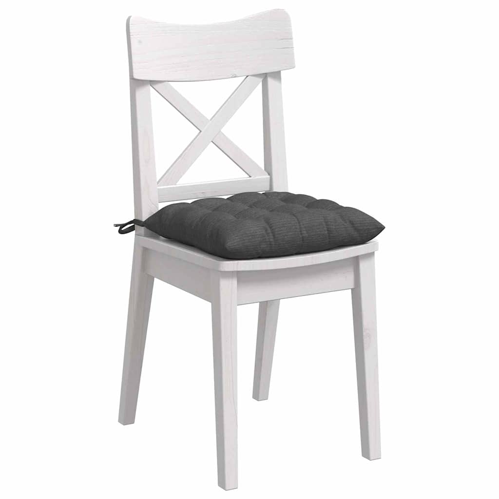 vidaXL Zitkussens 4 pcs Corduroy stof Lichtgrijs 40 x 40 x 6 cm
