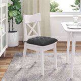 vidaXL Zitkussens 4 pcs Corduroy stof Lichtgrijs 40 x 40 x 6 cm