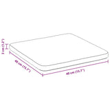vidaXL Zitkussens 4 pcs Blauw 40 x 40 x 3 cm Fluweel