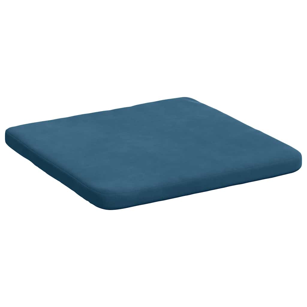 vidaXL Zitkussens 4 pcs Blauw 40 x 40 x 3 cm Fluweel