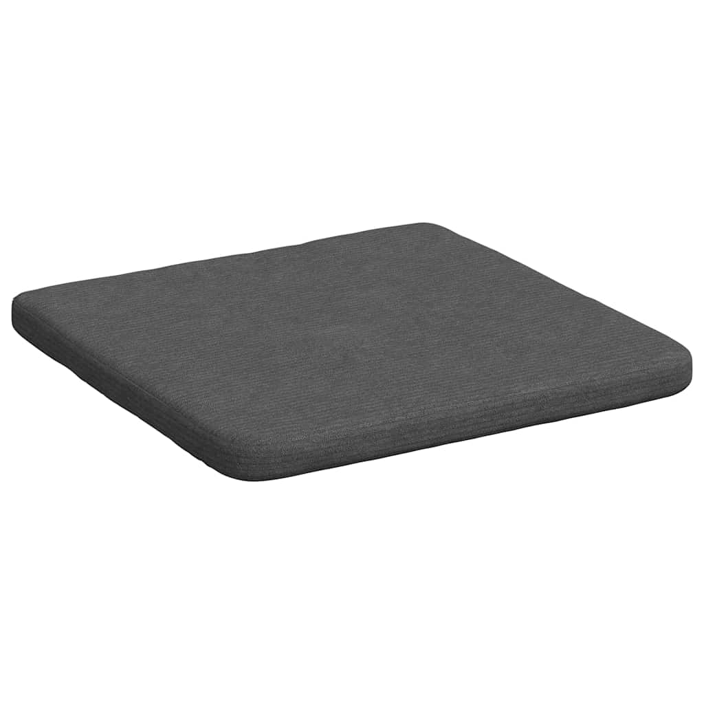 vidaXL Zitkussens 4 st Corduroy stof Lichtgrijs 40 x 40 x 3 cm