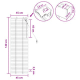 vidaXL Jaloezie Eiken Look 40 x 130 cm 35 mm Massief Paulowniahout