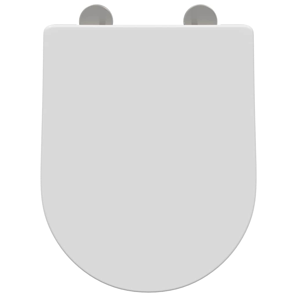 vidaXL Toilet Seat Adjustable White 48 x 36.5 x 4.5 cm Polypropylene