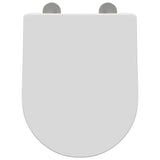 vidaXL Toilet Seat Adjustable White 48 x 36.5 x 4.5 cm Polypropylene