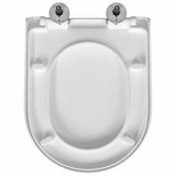 vidaXL Toilet Seat Adjustable White 48 x 36.5 x 4.5 cm Polypropylene