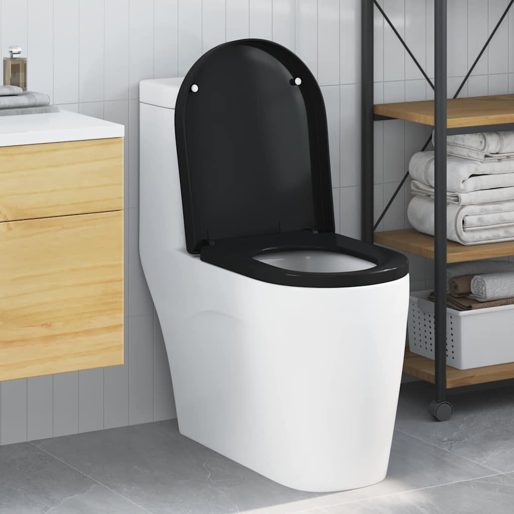 vidaXL Toilet Seat Adjustable White 48 x 36.5 x 4.5 cm Polypropylene