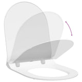 vidaXL Toiletbril Verstelbaar Wit 50 x 36,5 x 5 cm Polypropyleen