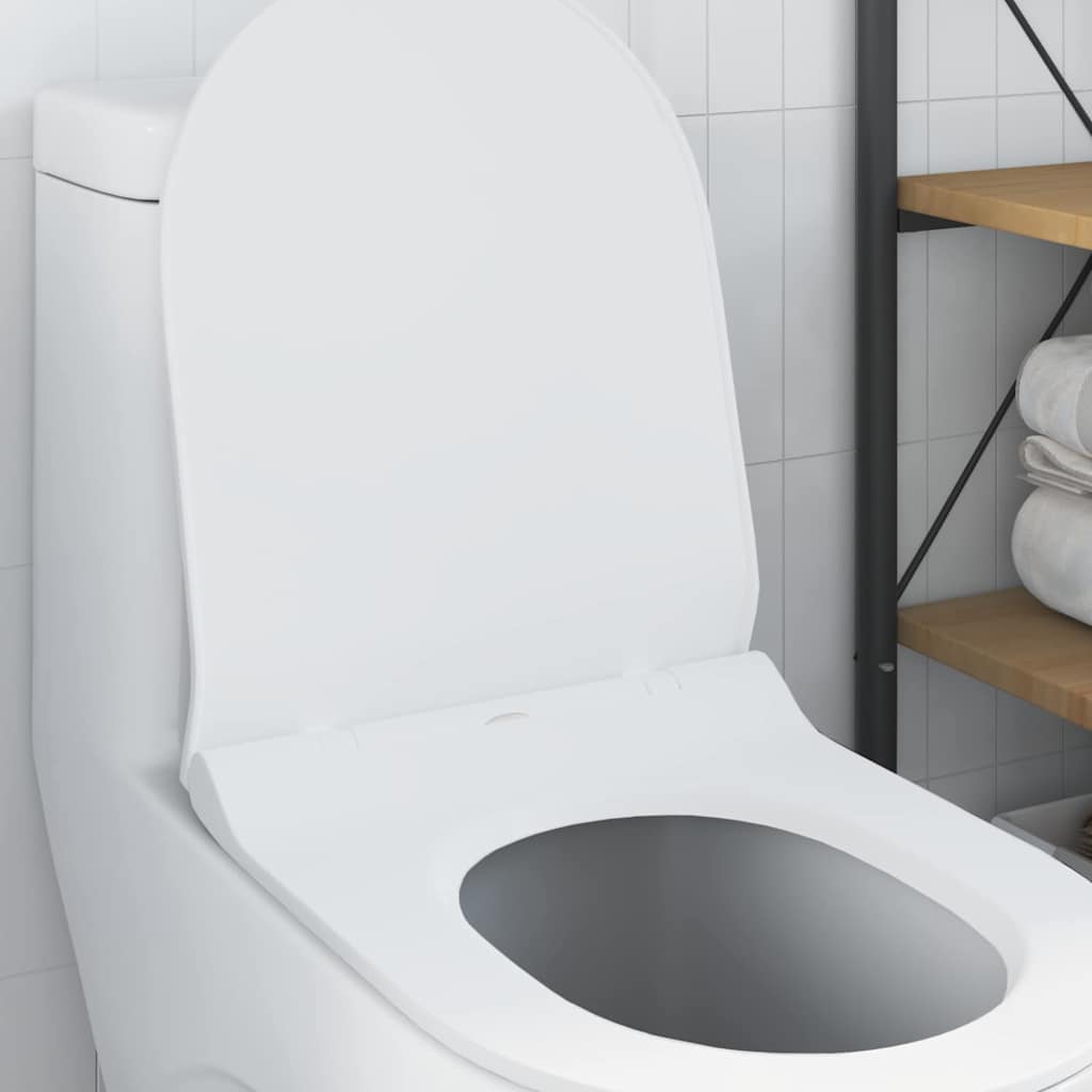 vidaXL Toiletbril Verstelbaar Wit 50 x 36,5 x 5 cm Polypropyleen