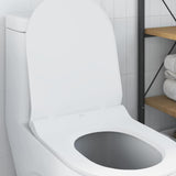 vidaXL Toiletbril Verstelbaar Wit 50 x 36,5 x 5 cm Polypropyleen
