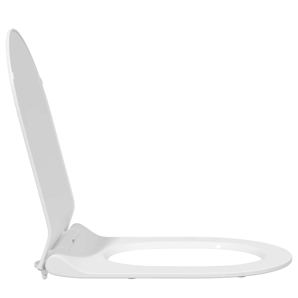 vidaXL Toiletbril Verstelbaar Wit 50 x 36,5 x 5 cm Polypropyleen