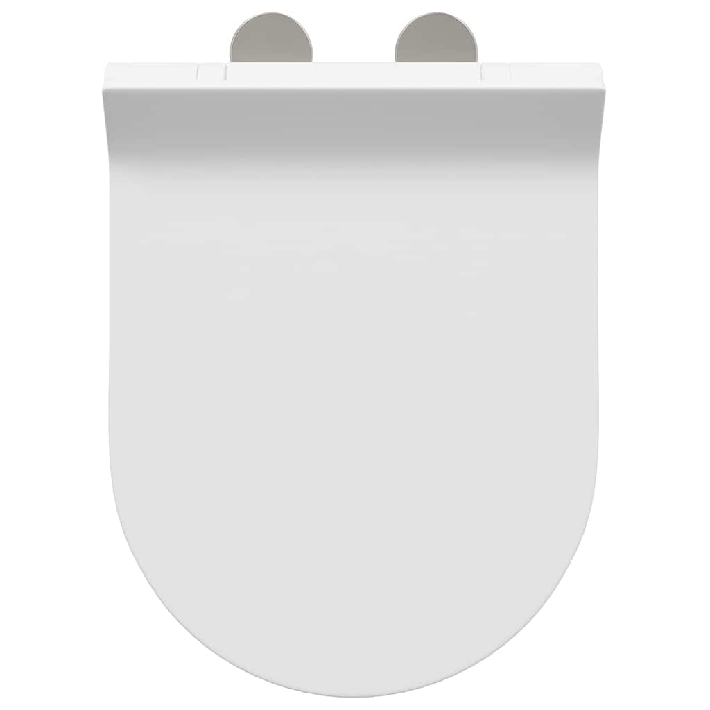 vidaXL Toiletbril Verstelbaar Wit 50 x 36,5 x 5 cm Polypropyleen