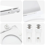 vidaXL Toiletbril Verstelbaar Wit 50 x 36,5 x 5 cm Polypropyleen