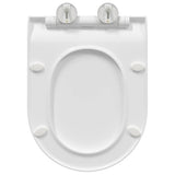 vidaXL Toiletbril Verstelbaar Wit 50 x 36,5 x 5 cm Polypropyleen