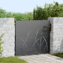 vidaXL Poort 85x75 cm grasontwerp cortenstaal