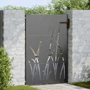 vidaXL Poort 85x75 cm grasontwerp cortenstaal