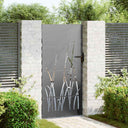 vidaXL Poort 85x75 cm grasontwerp cortenstaal