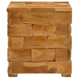 vidaXL Opbergkruk Bruin 40 x 40 x 45 cm Massief Teakhout