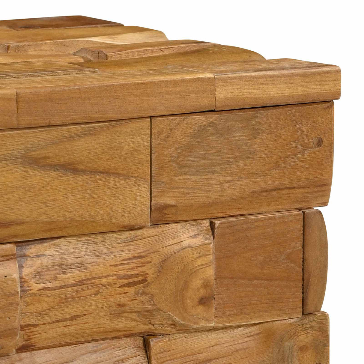 vidaXL Opbergkruk Bruin 40 x 40 x 45 cm Massief Teakhout