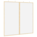 vidaXL Mededelingenbord Wit 80 x 80 x 1.4 cm Massief grenenhout