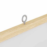 vidaXL Mededelingenbord Wit 80 x 80 x 1.4 cm Massief grenenhout