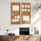 vidaXL Mededelingenbord Wit 80 x 80 x 1.4 cm Massief grenenhout