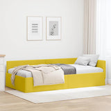 vidaXL Hoek Bed Frame met hoofdeinde Blauw 80 cm x 200 cm Fluweel