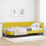 vidaXL Corner Bed Frame with Headboard Blue 80 cm x 200 cm Velvet