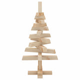 vidaXL Kerstbomen met standaard Naturel 60 cm Massief grenenhout
