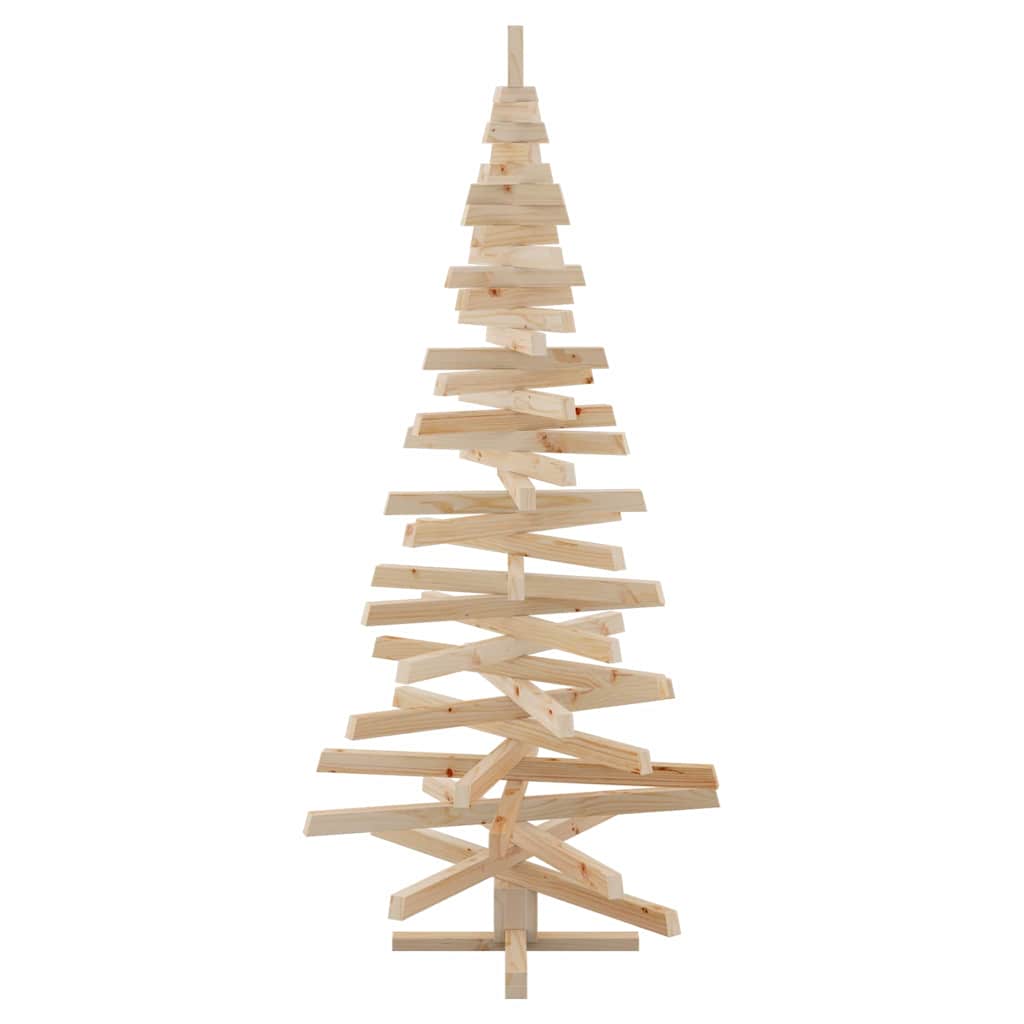 vidaXL Kerstbomen met standaard Naturel 60 cm Massief grenenhout