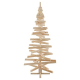 vidaXL Kerstbomen met standaard Naturel 60 cm Massief grenenhout